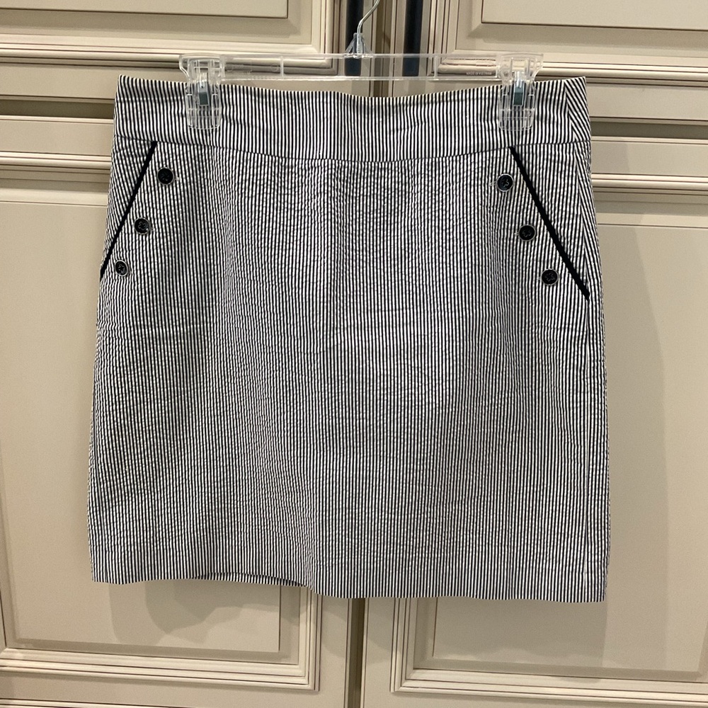 Striped Black and White Women's Skirt